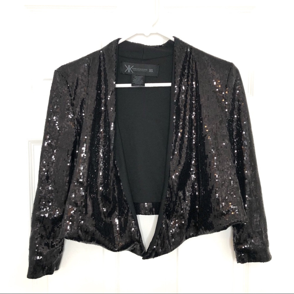 KARDASHIAN KOLLECTION SEQUIN JACKET